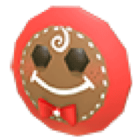 Gingerbread Face Flying Disc - Uncommon from Christmas 2021